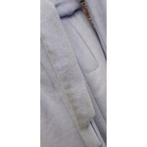 Cole Haan Signature Wool Wrap Coat Slick Lilac Purple Pea Winter City Classic 4P - Picture 10 of 10